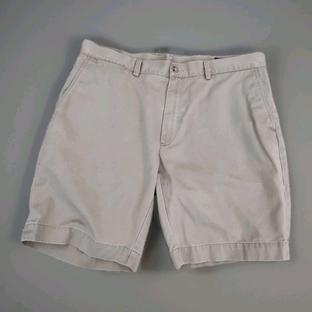 Polo Ralph Lauren Khaki Shorts Men's Size 36 Tan Beige Cotton Chino Y2K Preppy